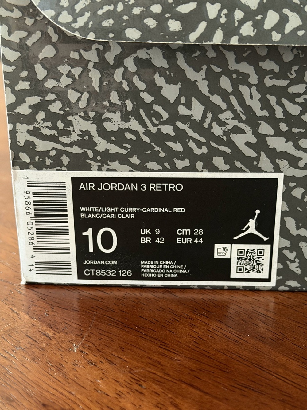 Air Jordan 3 Retro “Cardinal Red” - Picture 6 of 6